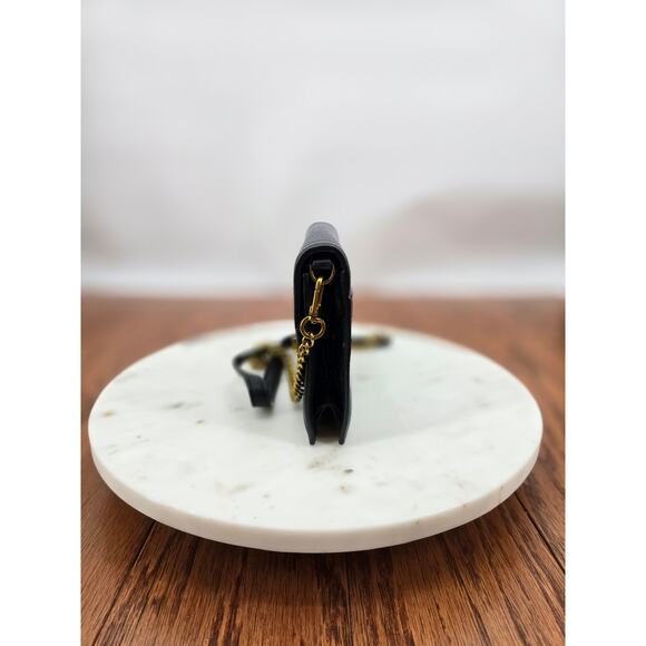 Tory Burch kira Leather Envelope Clutch Chain Crossbody - Picture 4 of 9